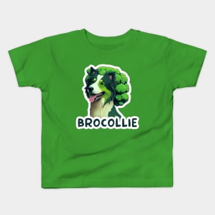 Brocollie - Funny Vegetable Dog Pun Kids T-Shirt